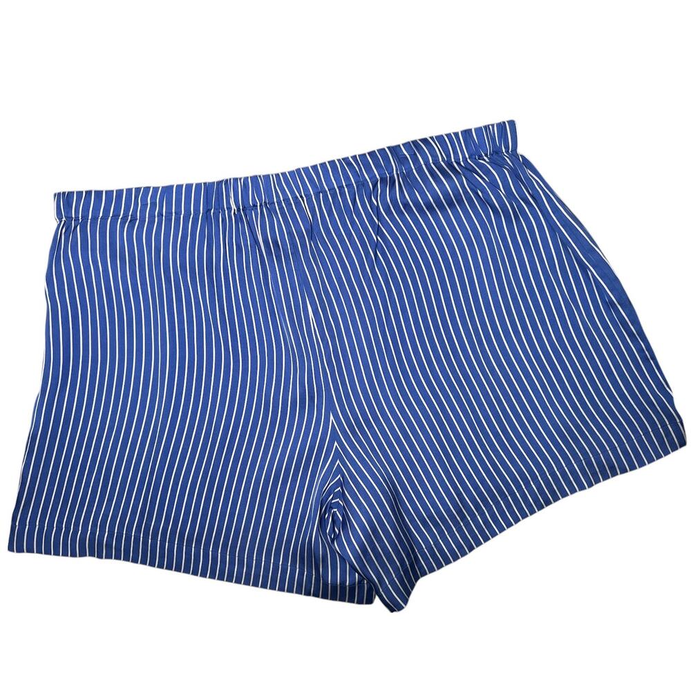J. Crew Blue and White Striped Pajama Shorts - Picture 4 of 7